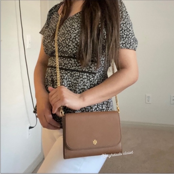 New,Tory Burch emerson chain crossbody wallet - Picture 10 of 10